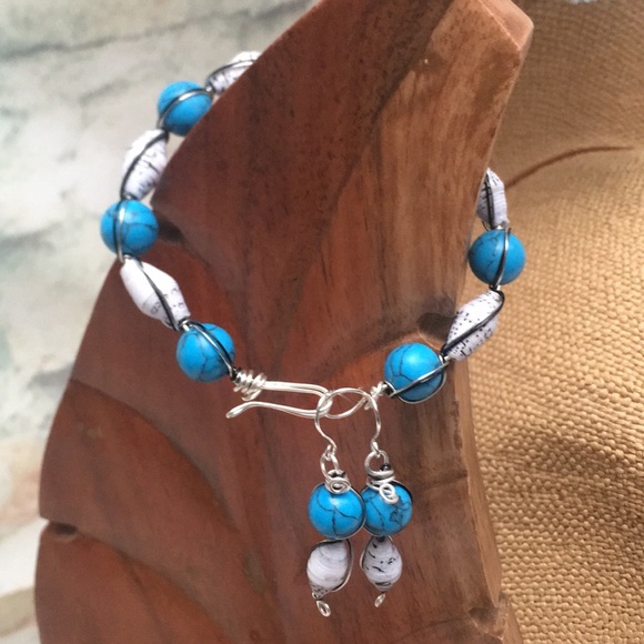 Handcrafted Recycled Paper Wire Wrapped Jewelry - Picture 6 of 6